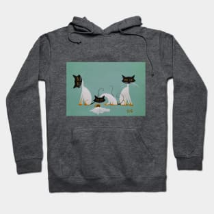 Cats crying over spilt milk Hoodie